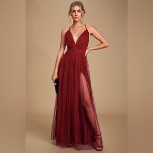 Lulu's Red Formal Gown